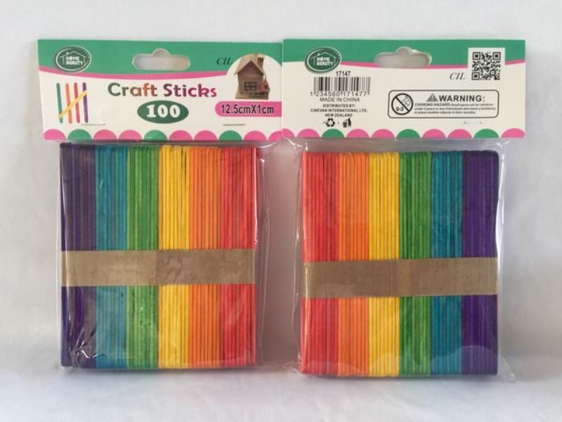 Craft Sticks - Colour 12.5 x 1cm (12 Packs) Carousel 1