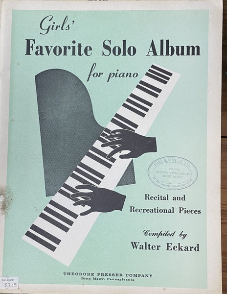 Girls' Favorite Solo Album For Piano Recital and Recreational Pieces Carousel 1