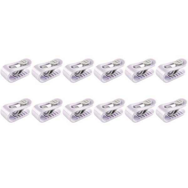 12pcs Duvet Pin Duvet Clips Bed Quilt Donuts Holders Comforter Grippers-Purple Carousel 1