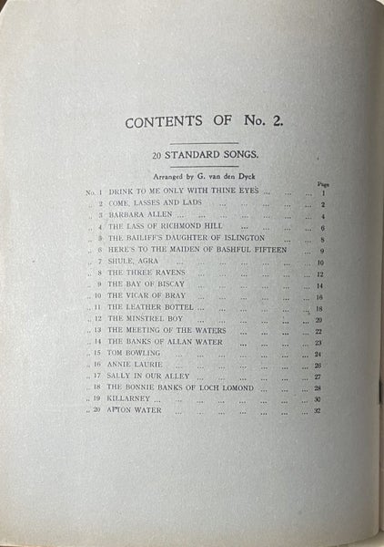 The People's Music Library No 2 Contains 20 standard songs with Words & Music Carousel 2