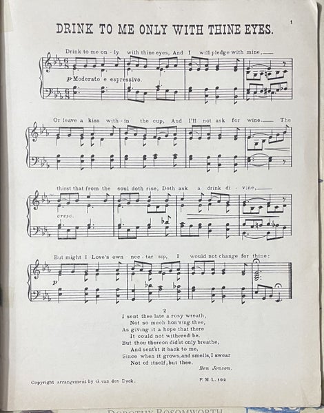 The People's Music Library No 2 Contains 20 standard songs with Words & Music Carousel 3