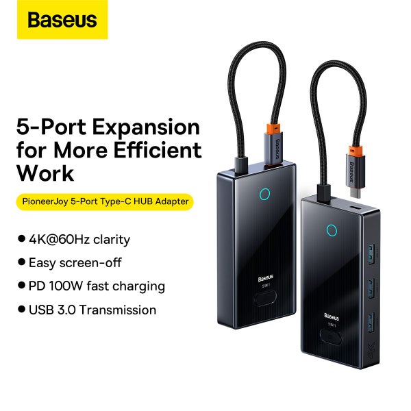 Baseus 5-in-1 USB C Hub 4K@60Hz Carousel 2