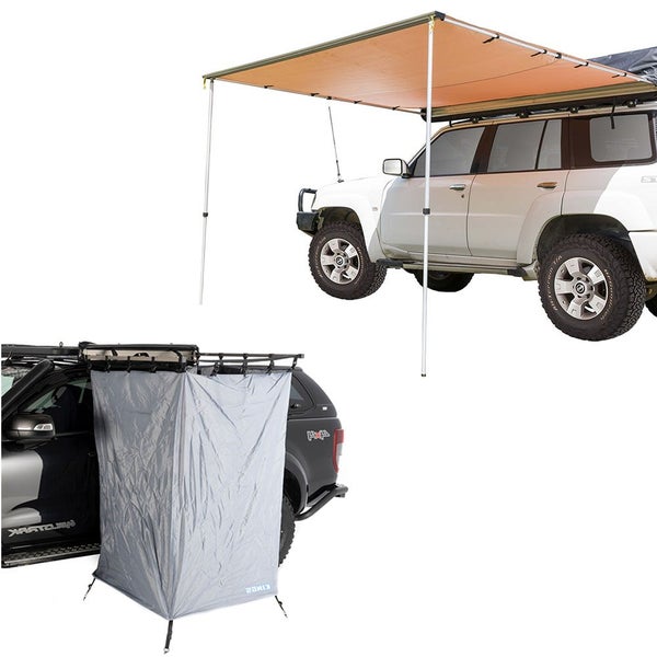 Adventure Kings Side Awning 2x2.5m UPF 50+ Waterproof+Instant Awning Shower Tent Carousel 1