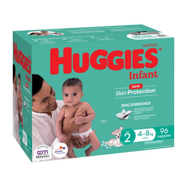Huggies Infant Jumbo Nappies - Size 2 Carousel 1