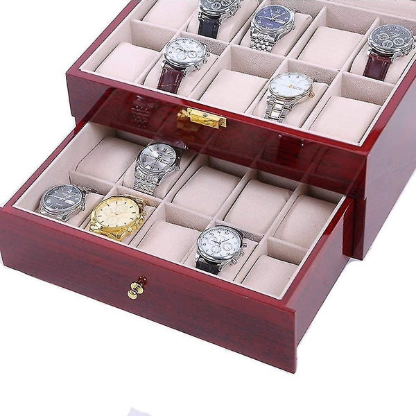 Men Top Wodden Watch Display Carousel 3