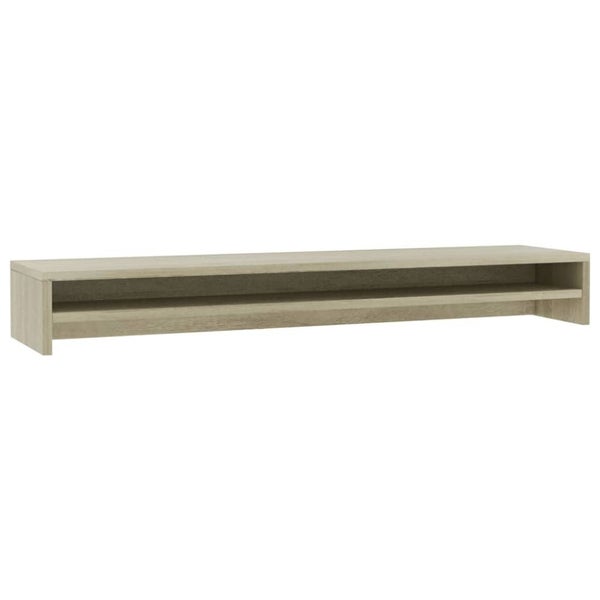 Monitor Stand Sonoma Oak 100x24x13 Cm Chipboard Nbbttl Carousel 2