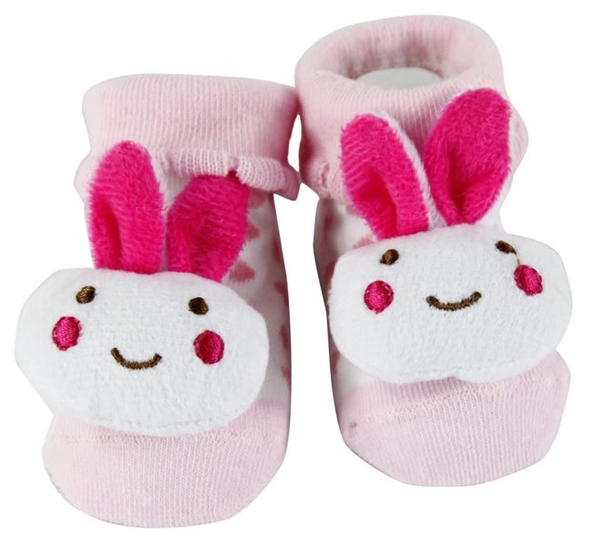 Clearance Sell - 2 Pairs Anti-slip 3D Cartoon Baby Socks Carousel 2