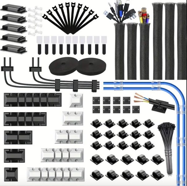 Cord Management Organizer Kit 188pcs Clearance Carousel 1