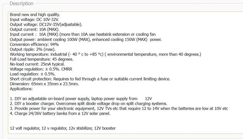 Boost Module 100W DC-DC 10-32V to 60-97V RA6 RA5 Carousel 5