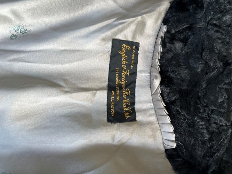 Black Persian Lamb Paw Coat Carousel 3