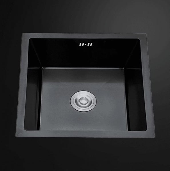 450x450mm Single Bowl Sink Dark Grey Carousel 1