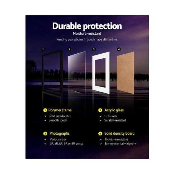 Goslash Picks 3 Pcs Photo Frame Wall Set A3 Picture Home Decor Art Gift Prese...63908692224002113