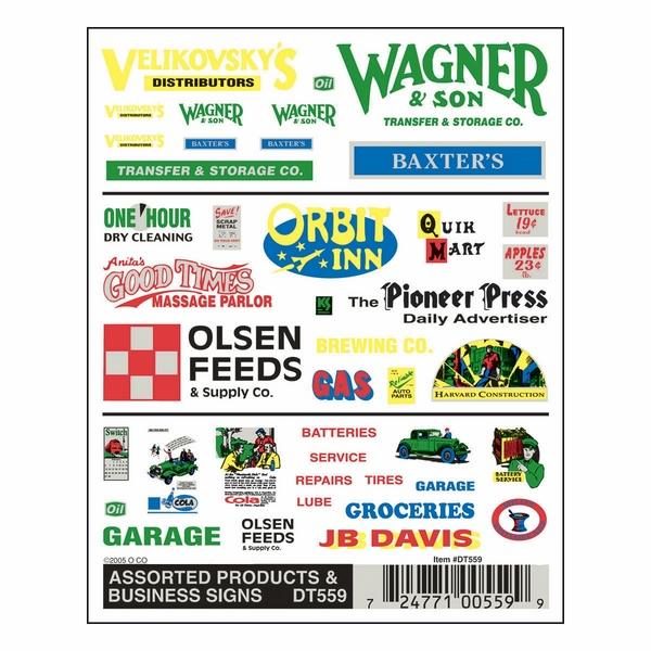 Woodland Scenics Business Signs Carousel 1