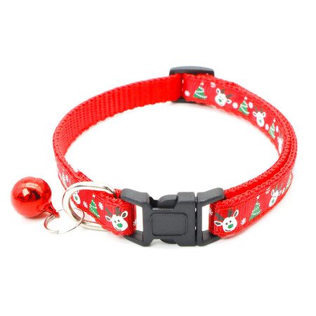 Pet Collar Christmas Nylon Cat Collar Adjustable Holiday Pet Collar Carousel 1