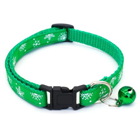 Pet Collar Christmas Nylon Cat Collar Adjustable Holiday Pet Collar Carousel 1