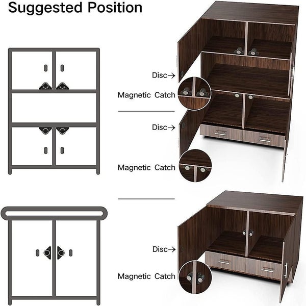 Magnetic Cabinet Door Catch With Magnets For Latch Closer Carousel 2