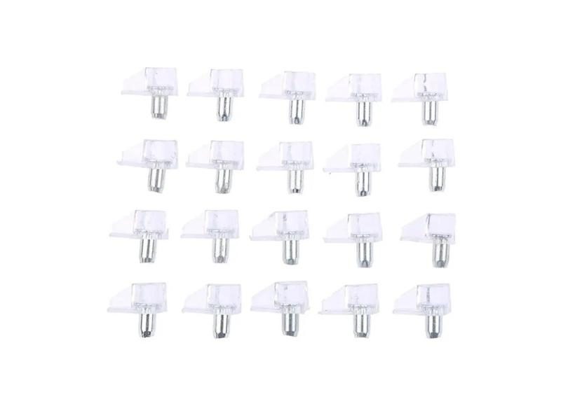 20Pcs Shelf Studs Pegs With Metal Pin Shelves Support Seperator Fixed Cabinet Carousel 1