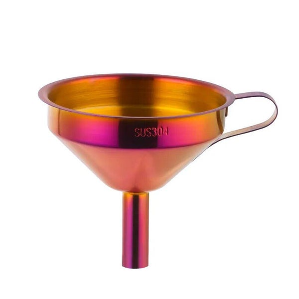 Anygleam Stainless Steel Funnel with Detachable Strainer -1 Pc Red Rainbow Wi... Carousel 1