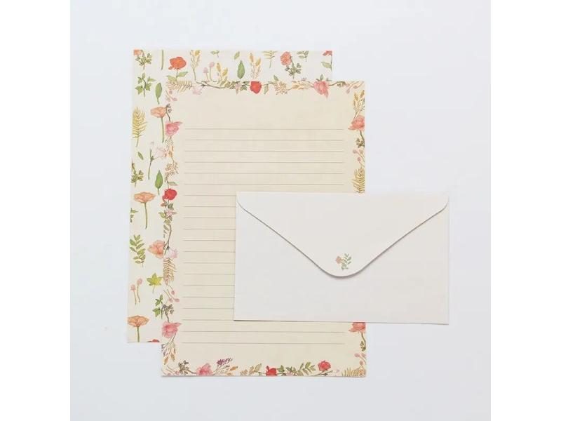 9pcs Cute Envelopes Set Kawaii Letter Pads DIY Postcard Wedding Invitation Card Carousel 2