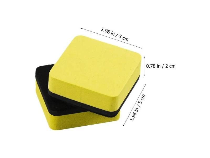 20Pcs Magnetic Whiteboard Eraser Dry Eraser School EVA Felt Cloth White Carousel 1