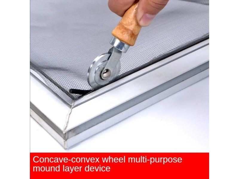 1 Piece Of Wooden Handle Roller Tool Crimping Device For Installing Window Carousel 1