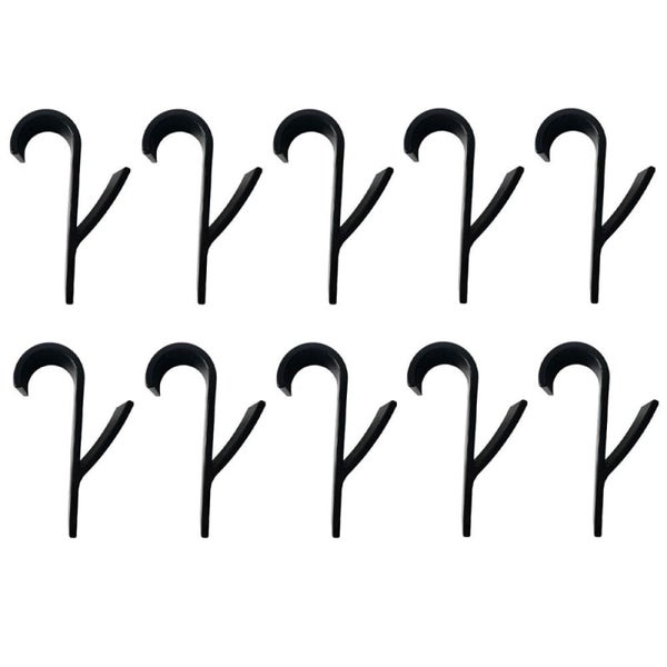 Vibe Geeks Pack of 10 Kitchen and Bathroom Hanging Clips Movable Hanging Storage Carousel 1