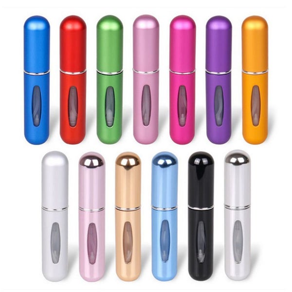 2Pcs Refillable Perfume Atomisers Travel Mini Refillable Bottle Scent Pump Spray Carousel 2