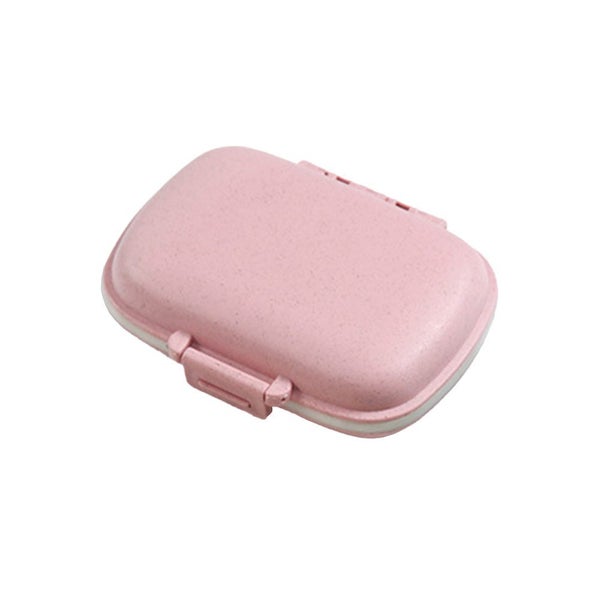 Pill Box Medicine Organizer Dispenser Box Case Travel Tablet Container-Pink Carousel 7