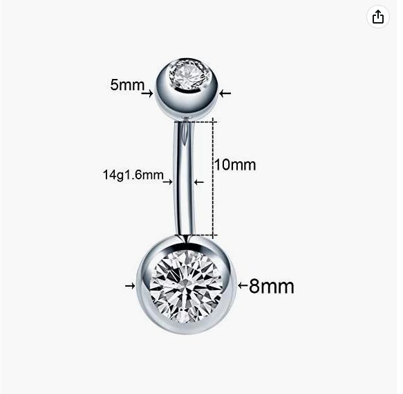 Belly Button Ring Set62938590107138112