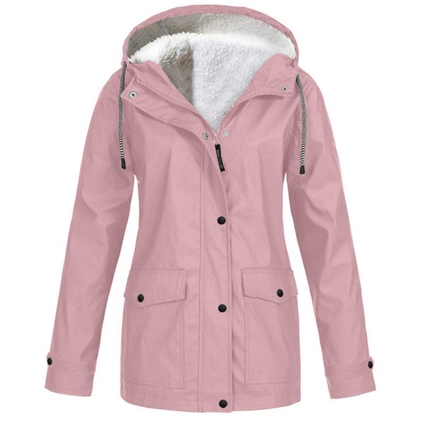Women's Autumn Winter Add Velvet Outdoor Jacket Windproof Waterproof Carousel 2