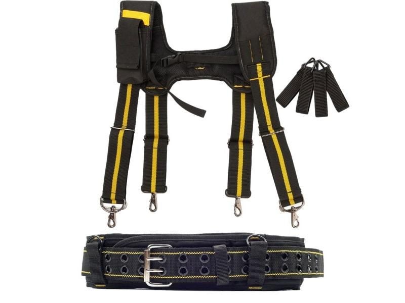 Tool Belt Suspenders With Nail Pocket Adjustable Lumbar Support For Carpentry Carousel 2