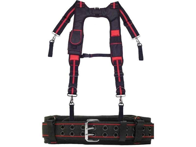 Tool Belt Suspenders With Nail Pocket Adjustable Lumbar Support For Carpentry Carousel 1