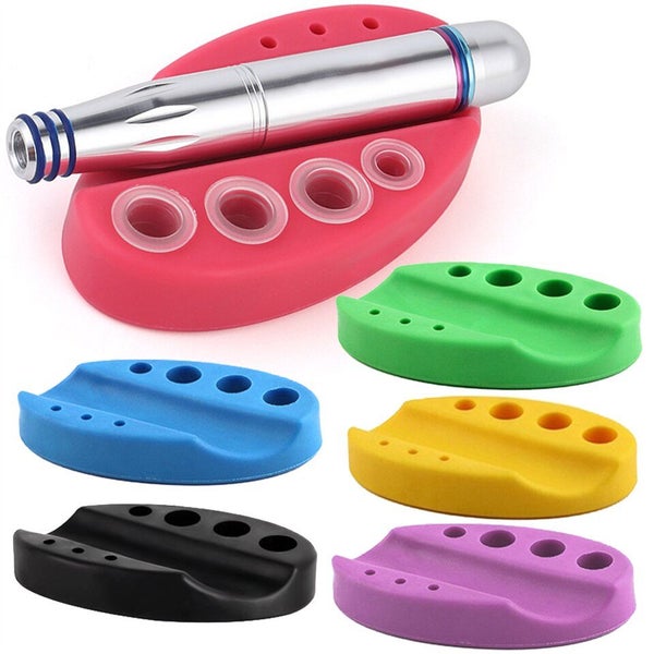 Tattoo Eyebrow Machine Pen Holder Silicone Tattoo Pigment Cotton Carousel 2