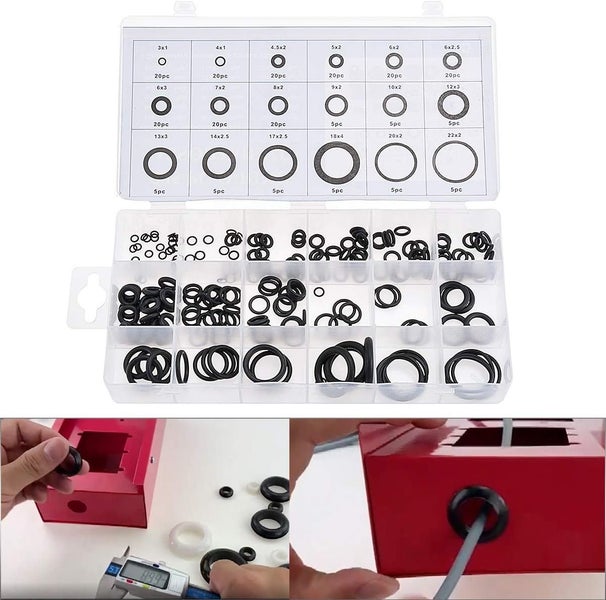 225Pcs Metric Set Universal O-Ring Assortment Carousel 9