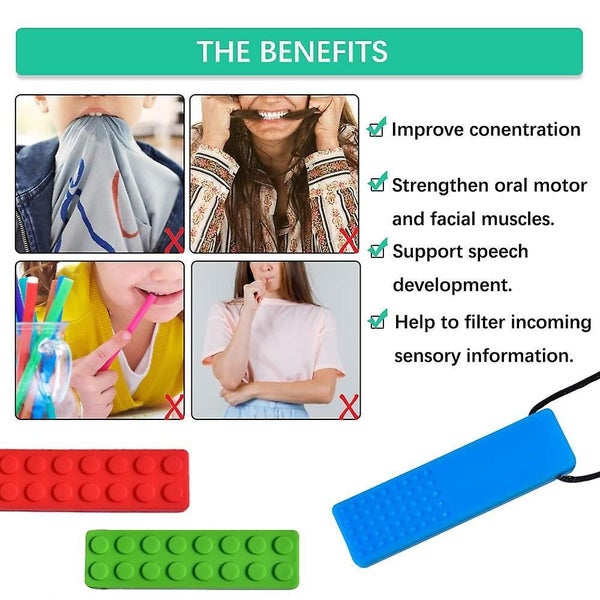 Chew Necklace Sensory Bundle For Kids With Teething Adhd Carousel 2