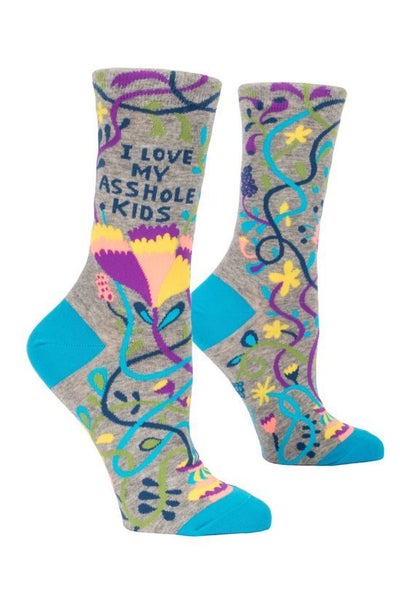 Love My Asshole Kids Crew Socks Carousel 1
