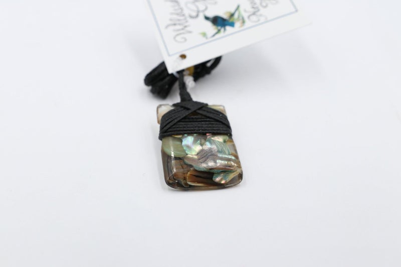 Paua set Toki Pendent with Resin Carousel 1