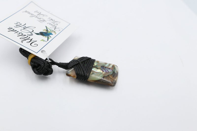 Paua set Toki Pendent with Resin Carousel 3
