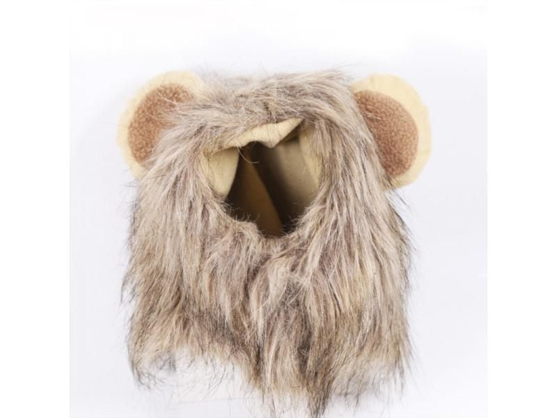Cute Lion Mane Cat Wig Pet Small Dog Cats Costume Lion Mane Wig Cap Hat For Cat Carousel 1