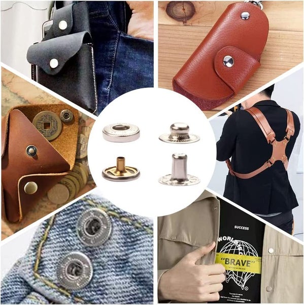 New Leather Snap Fasteners Kit Sale Sale Carousel 7