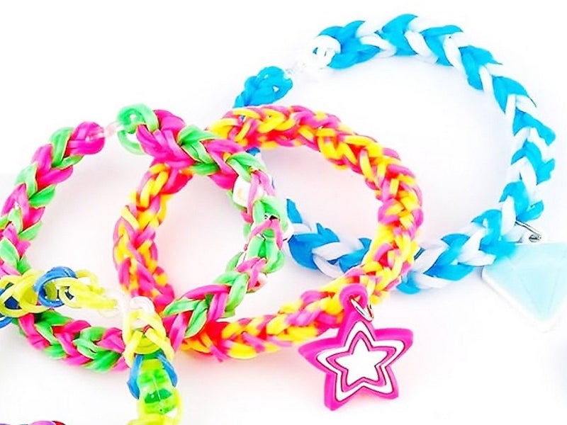 1 X Colorful Loom Bands Kit DIY Rubber Band Bracelet Making Kit with Storage Box Carousel 2