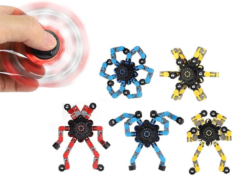 3Pcs Fidget Spinner Toys Transformable Mechanical Gyro Toys Random Color Carousel 1