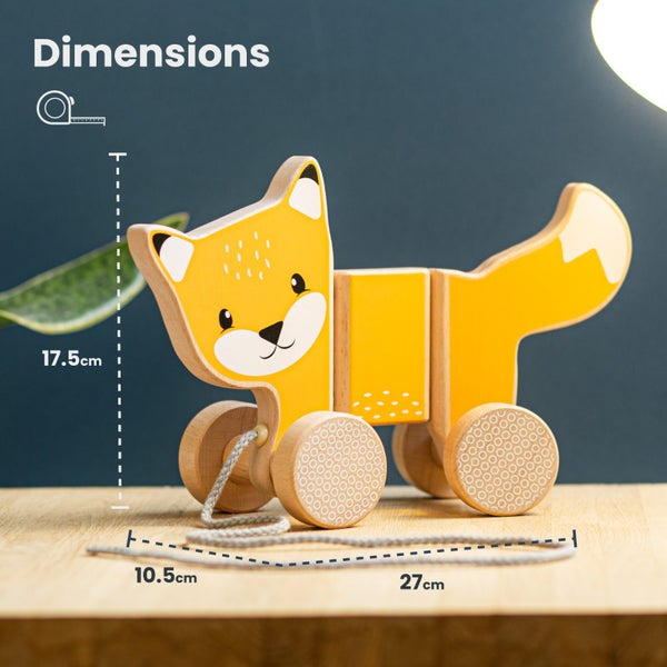 Bigjigs Toys FSC Pull Along Fox Carousel 2