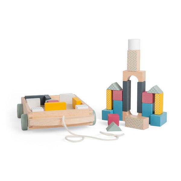 Bigjigs Toys FSC Brick Cart Carousel 1