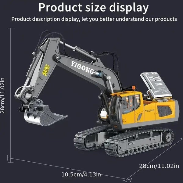 Remote Control Engineering Vehicles Series - 1:20 Excavator 11 Channels 2.4G Carousel 5