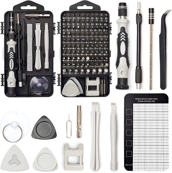 122pcs Screwdriver Set Computer Watch Phone Repair Tool Kit 3646506 Carousel 1