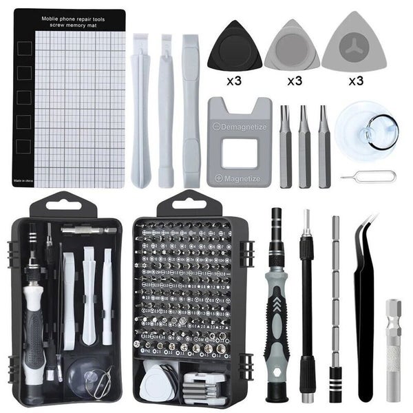 122pcs Screwdriver Set Computer Watch Phone Repair Tool Kit 3646506 Carousel 2