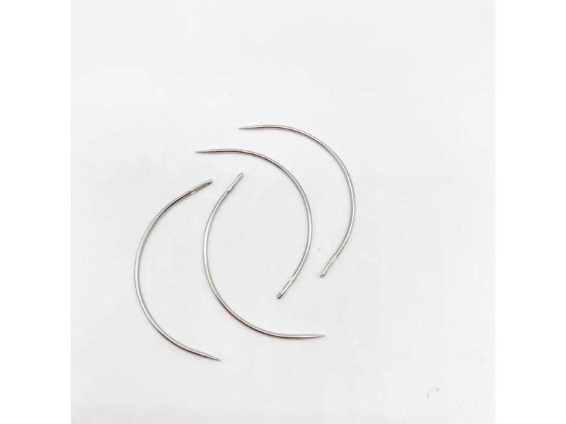 25 Pcs/bag 7.5cm C Shape Curved Ventilating Needles Crochet Braids Ventilating Carousel 1