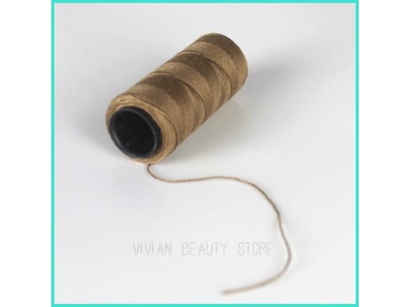 6 Rolls Brown Weaving Threads Plus 1Pcs C Type Hook Needles Carousel 1