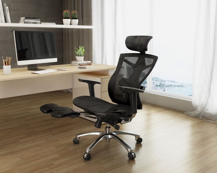 Sihoo V1 Ergonomic Office Chair (Black) (Legrest) Carousel 1